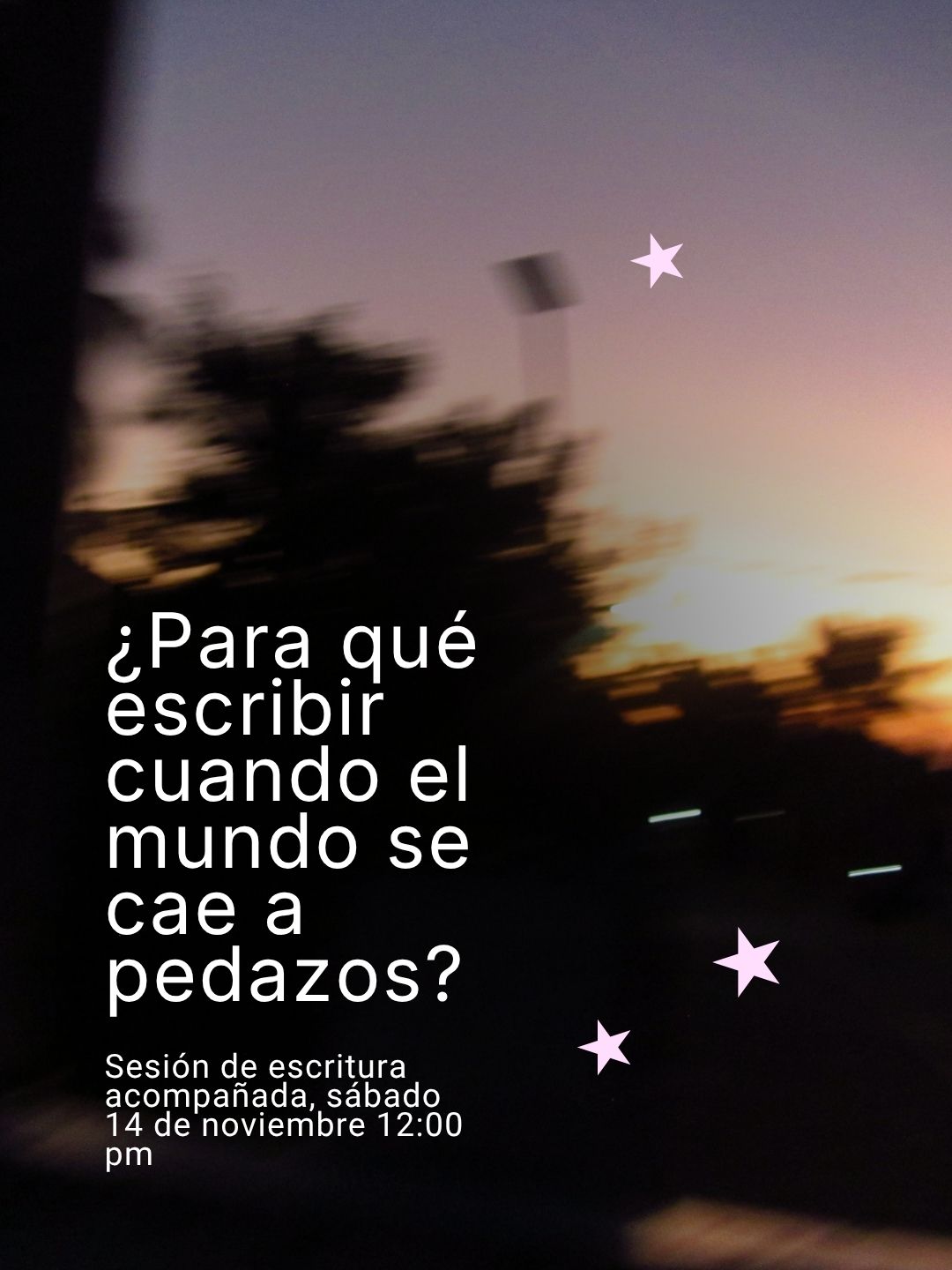 Sesión de escritura acompañada